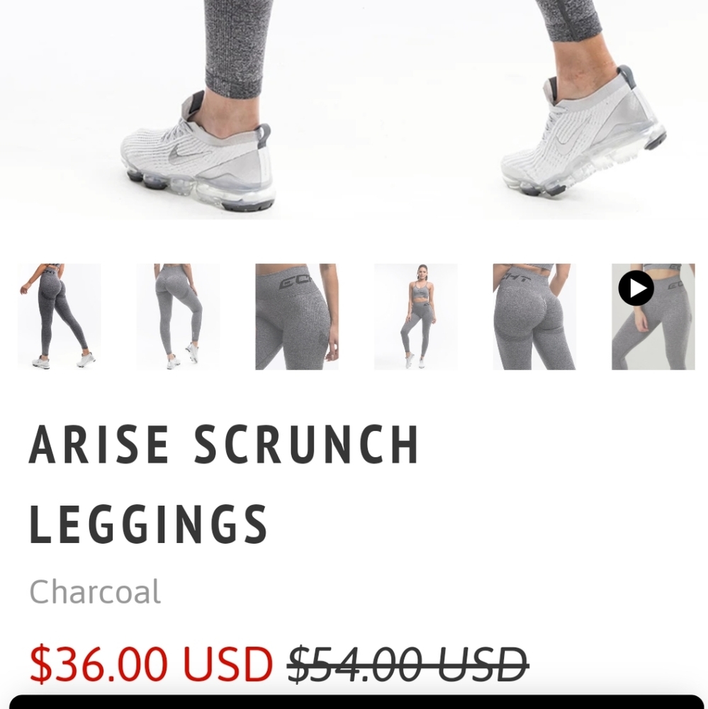 2 pairs NEW ECHT Arise Leggings - Picture 4 of 5